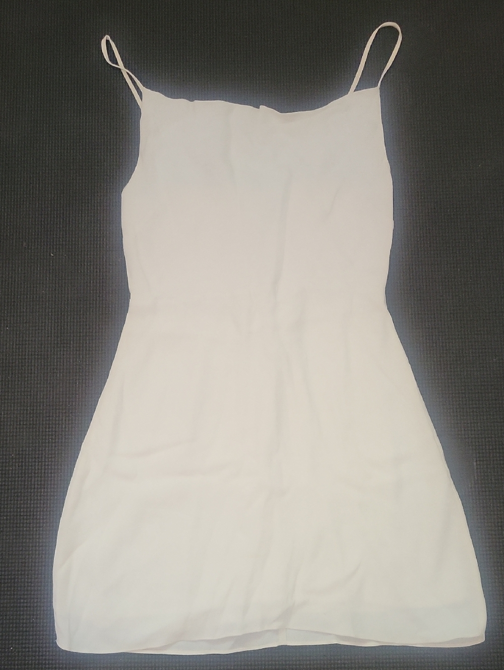 Classic White Spaghetti Strap Mini Dress